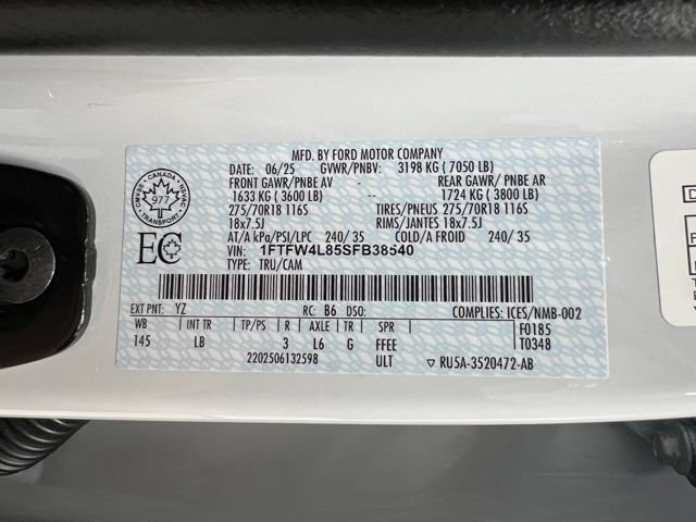 Used 2025 Ford F150 Tremor w/ Bed Utility Package AWD/4WD image 60