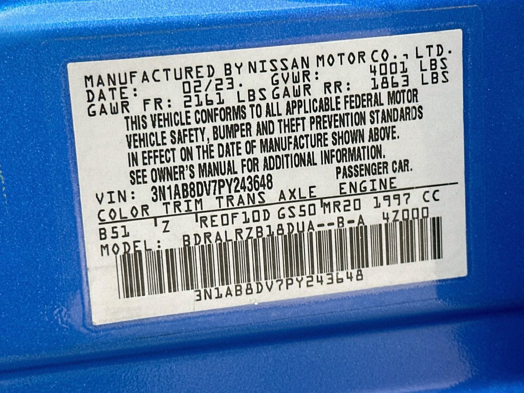 Used 2023 Nissan Sentra SR w/ Trunk Package FWD image 35