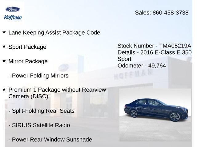 Used 2016 Mercedes-Benz E 350 4MATIC Sedan image 5