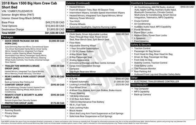 Used 2018 RAM 1500 Big Horn AWD/4WD video 2