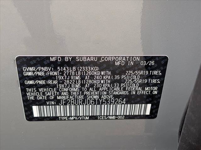 New 2026 Subaru Outback Touring XT AWD/4WD image 19