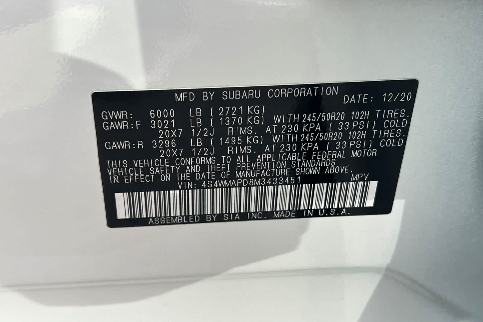 Used 2021 Subaru Ascent Limited w/ Technology Package AWD/4WD image 39