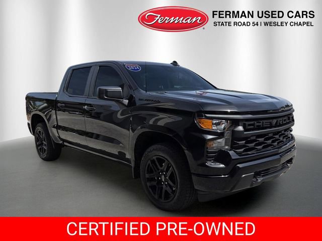 Used 2024 Chevrolet Silverado 1500 Custom w/ Turbomax Blackout Package RWD image 1