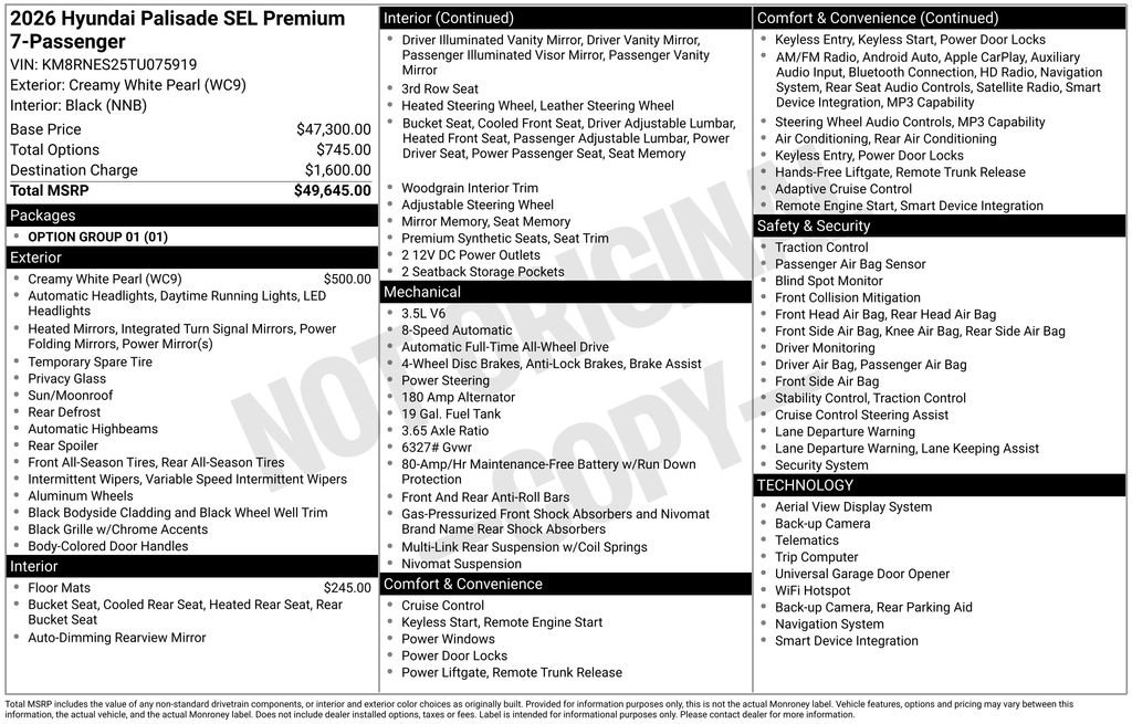 New 2026 Hyundai Palisade SEL image 31