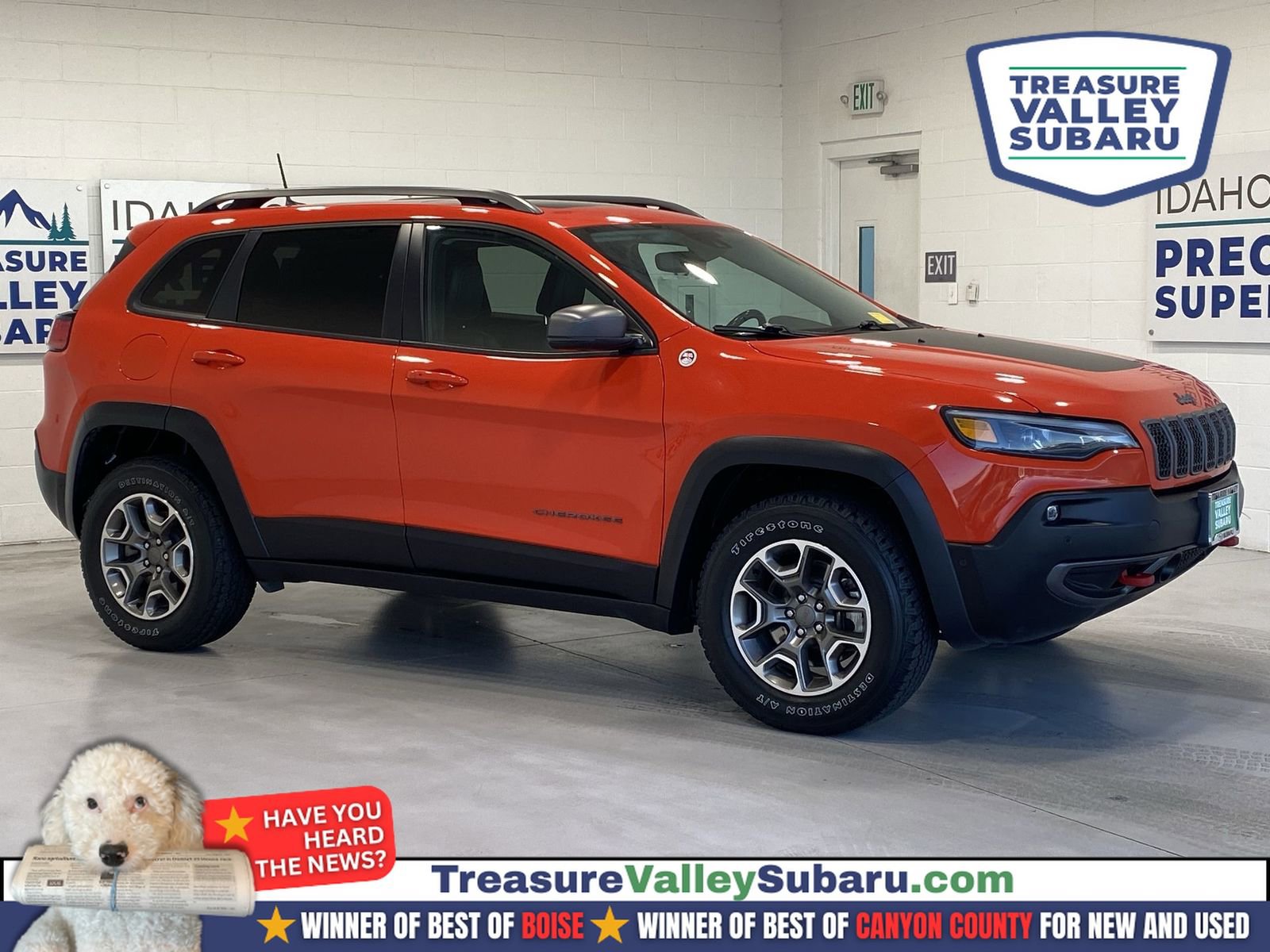 Used 2021 Jeep Cherokee Trailhawk w/ Sun, Sound & Nav Group image 1
