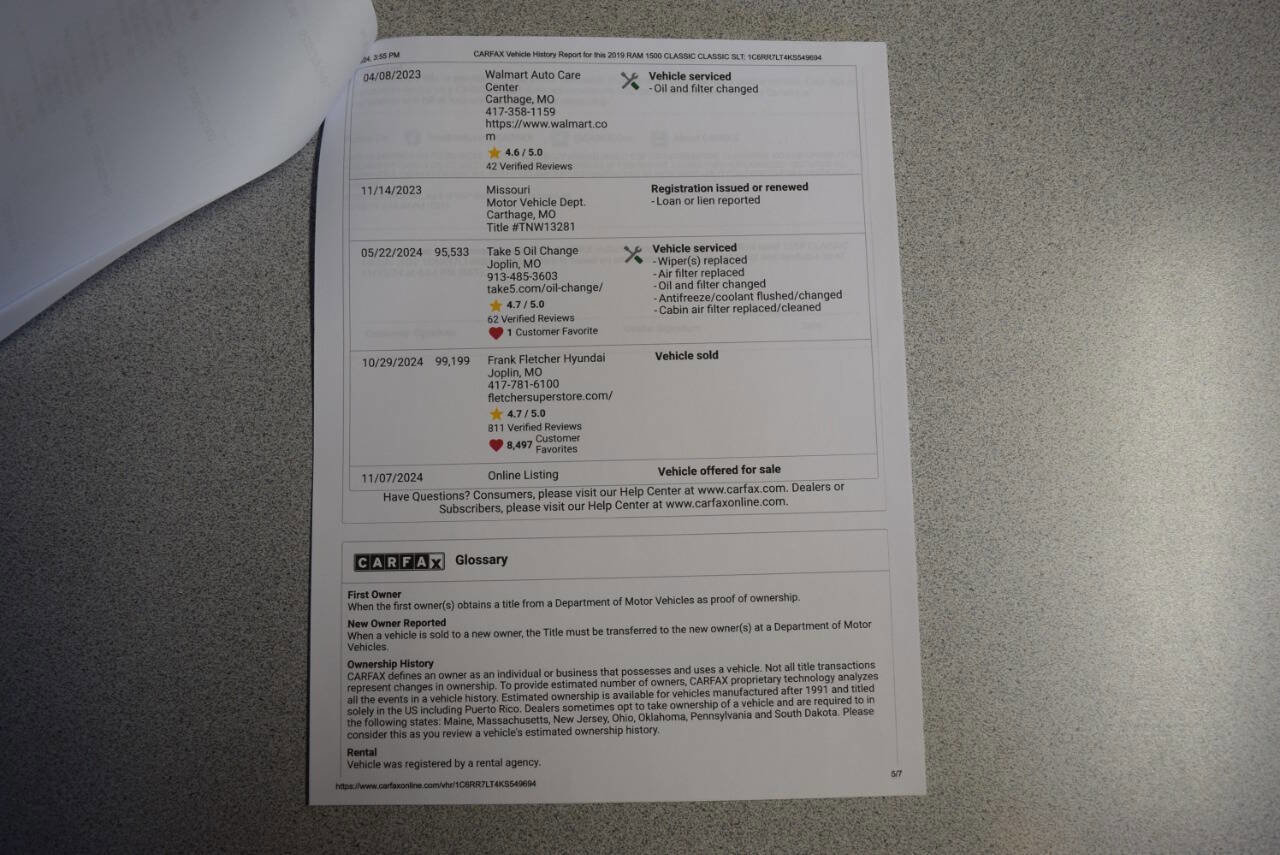 Used 2019 RAM 1500 Classic SLT w/ Luxury Group image 68