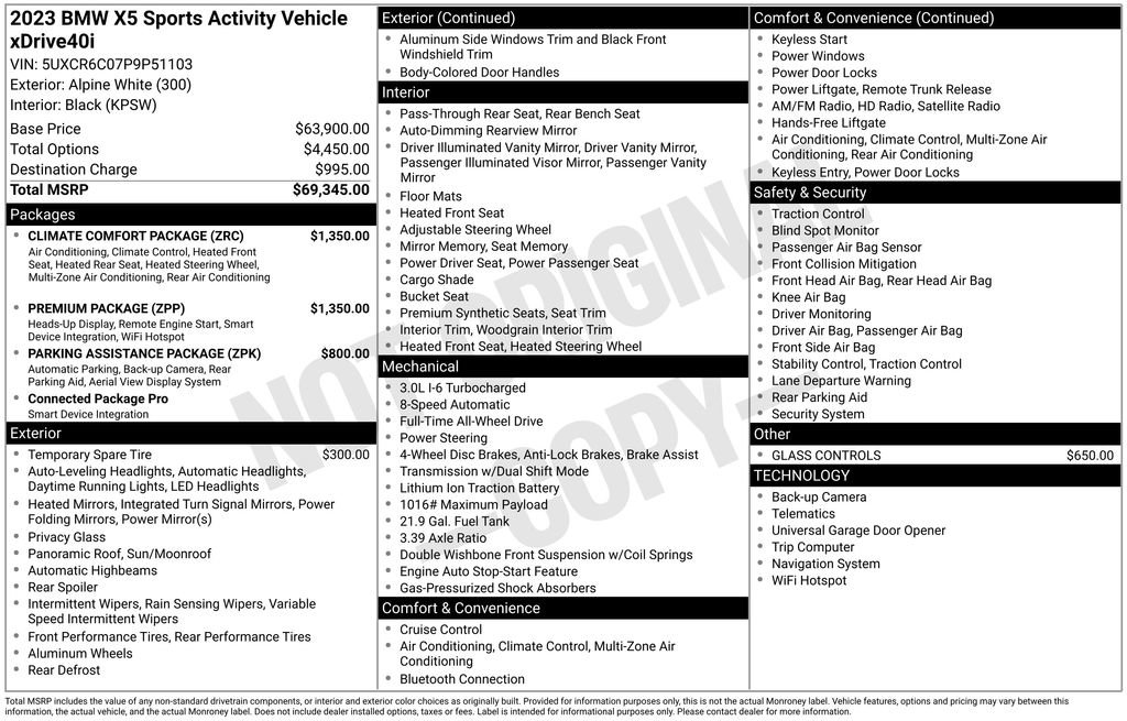 Used 2023 BMW X5 xDrive40i w/ Premium Package image 5