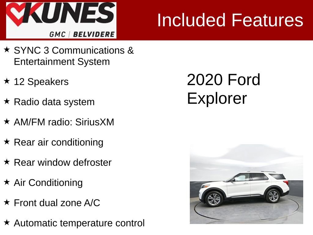 Used 2020 Ford Explorer Platinum w/ Premium Technology Package AWD/4WD image 2
