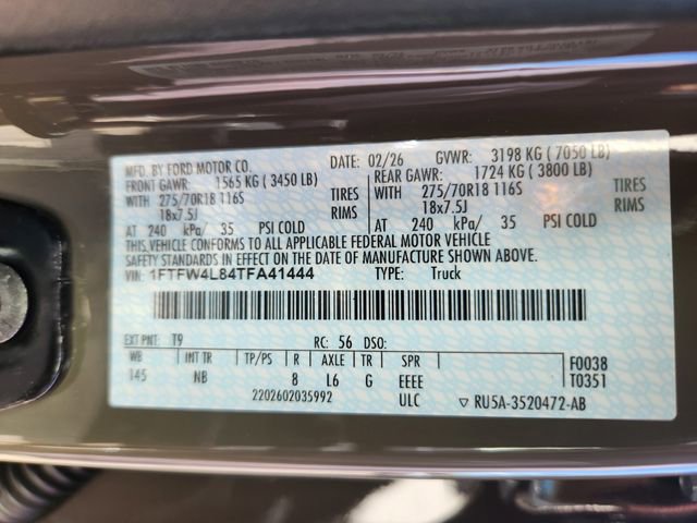 New 2026 Ford F150 Tremor w/ Equipment Group 402A High AWD/4WD image 24