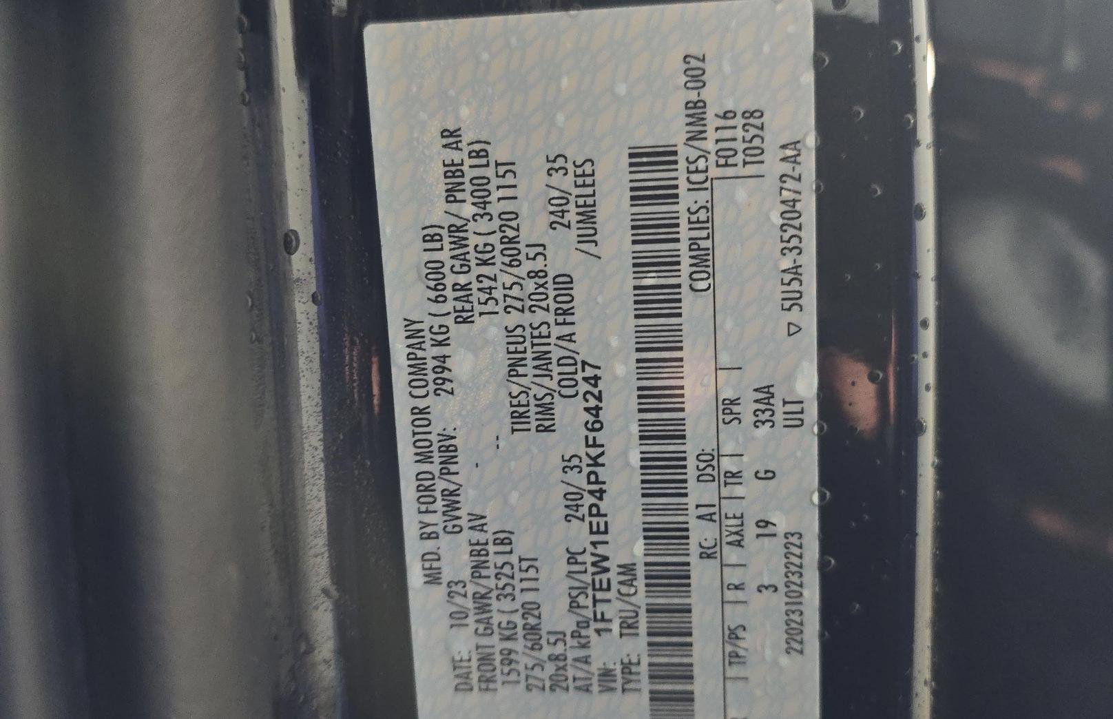 Used 2023 Ford F150 Lariat w/ Equipment Group 502A High image 19