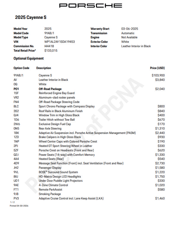Certified 2025 Porsche Cayenne S AWD/4WD image 7