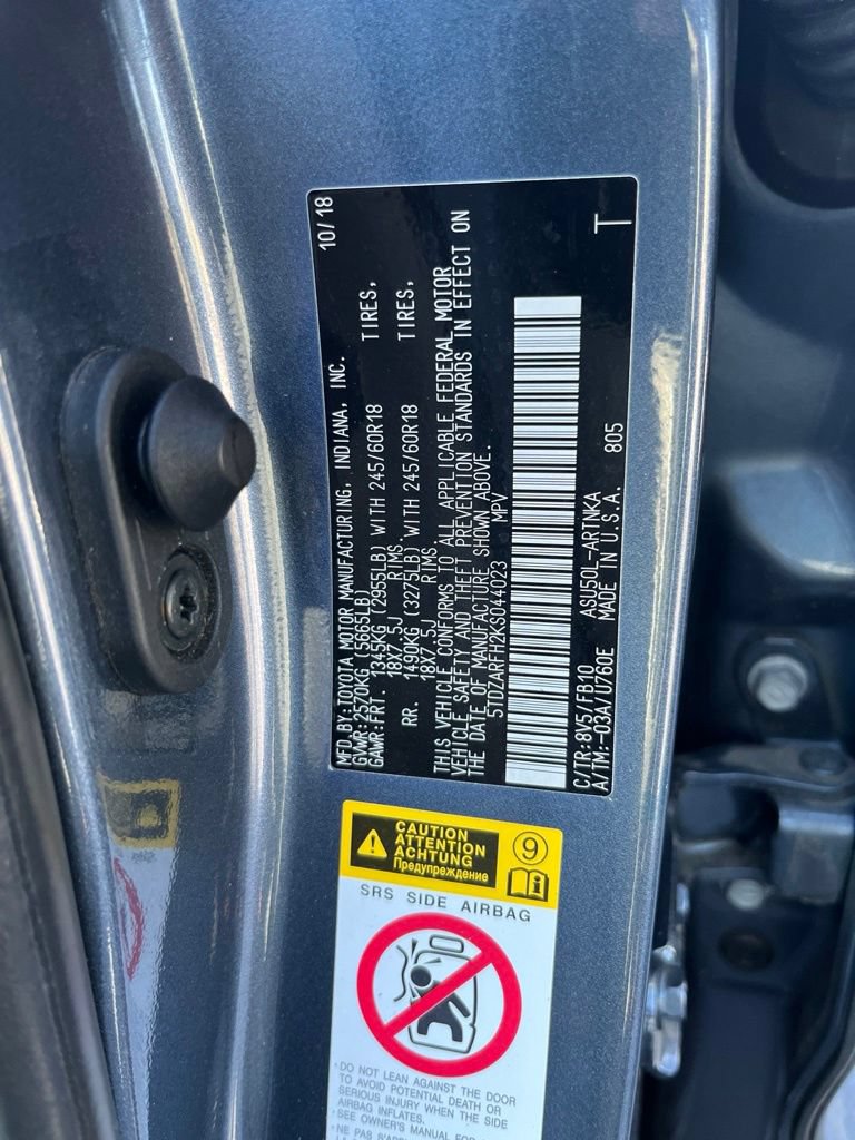 Used 2019 Toyota Highlander LE FWD image 9