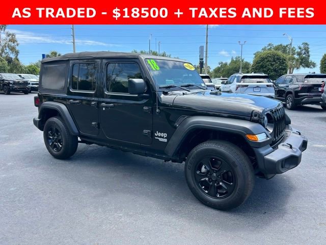 Used 2018 Jeep Wrangler Unlimited Sport S AWD/4WD image 1