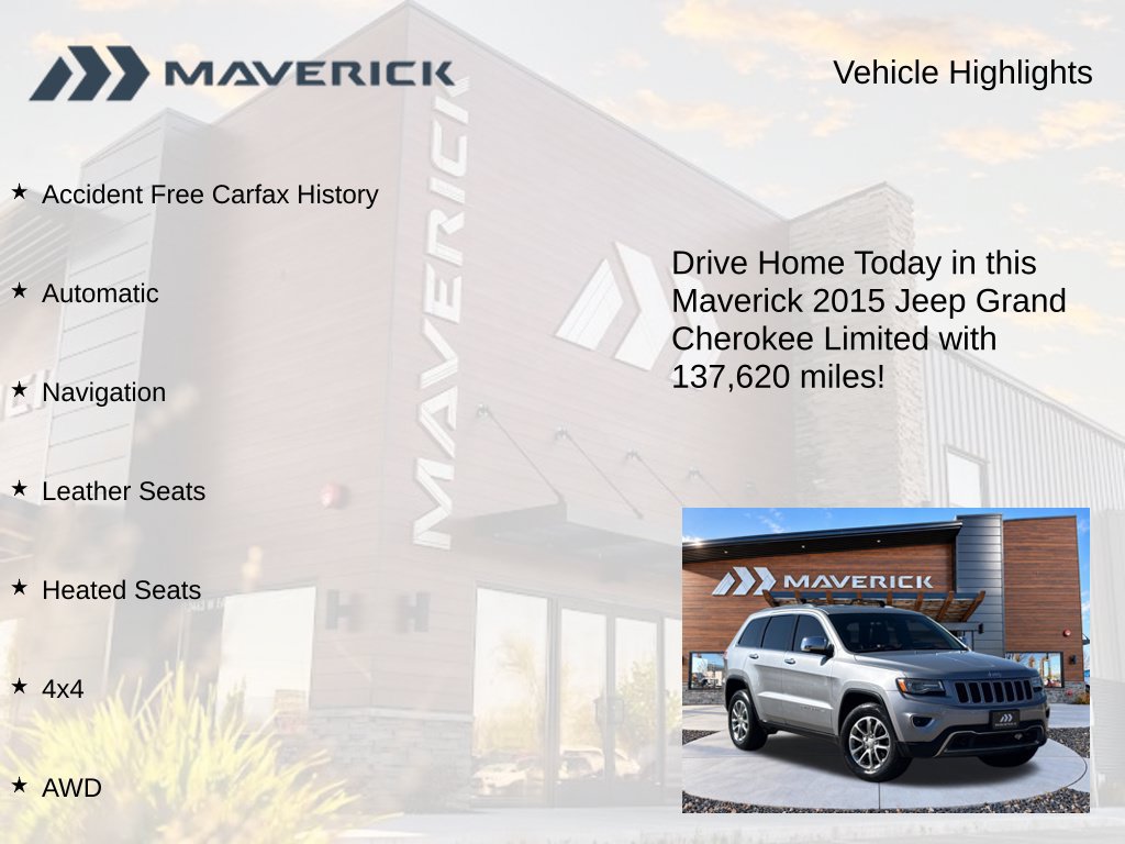 Used 2015 Jeep Grand Cherokee Limited AWD/4WD image 5