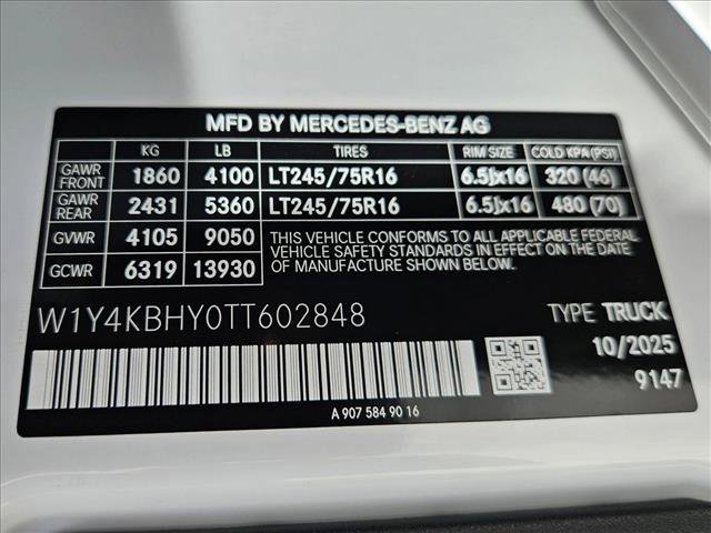 New 2026 Mercedes-Benz Sprinter 2500 image 16
