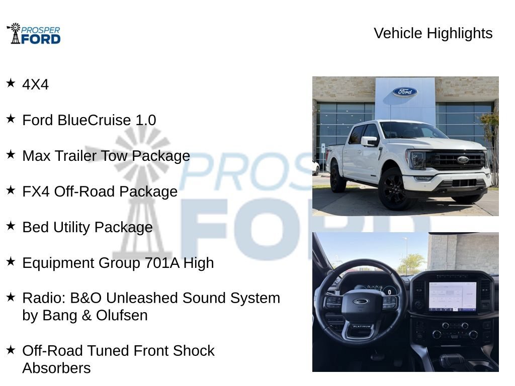 Used 2023 Ford F150 Platinum w/ Equipment Group 701A High AWD/4WD image 5