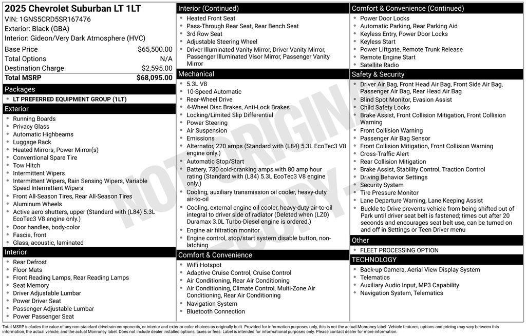 Used 2025 Chevrolet Suburban LT RWD image 41