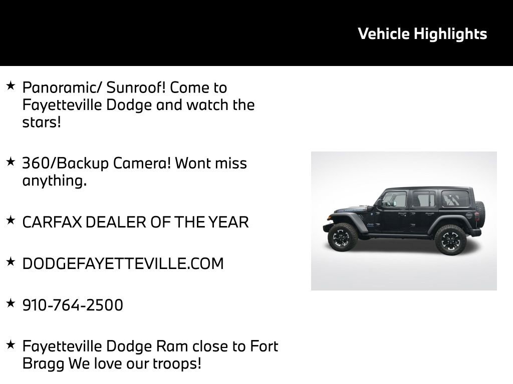 Used 2025 Jeep Wrangler Unlimited Rubicon 4xe w/ Steel Bumper Group AWD/4WD image 5