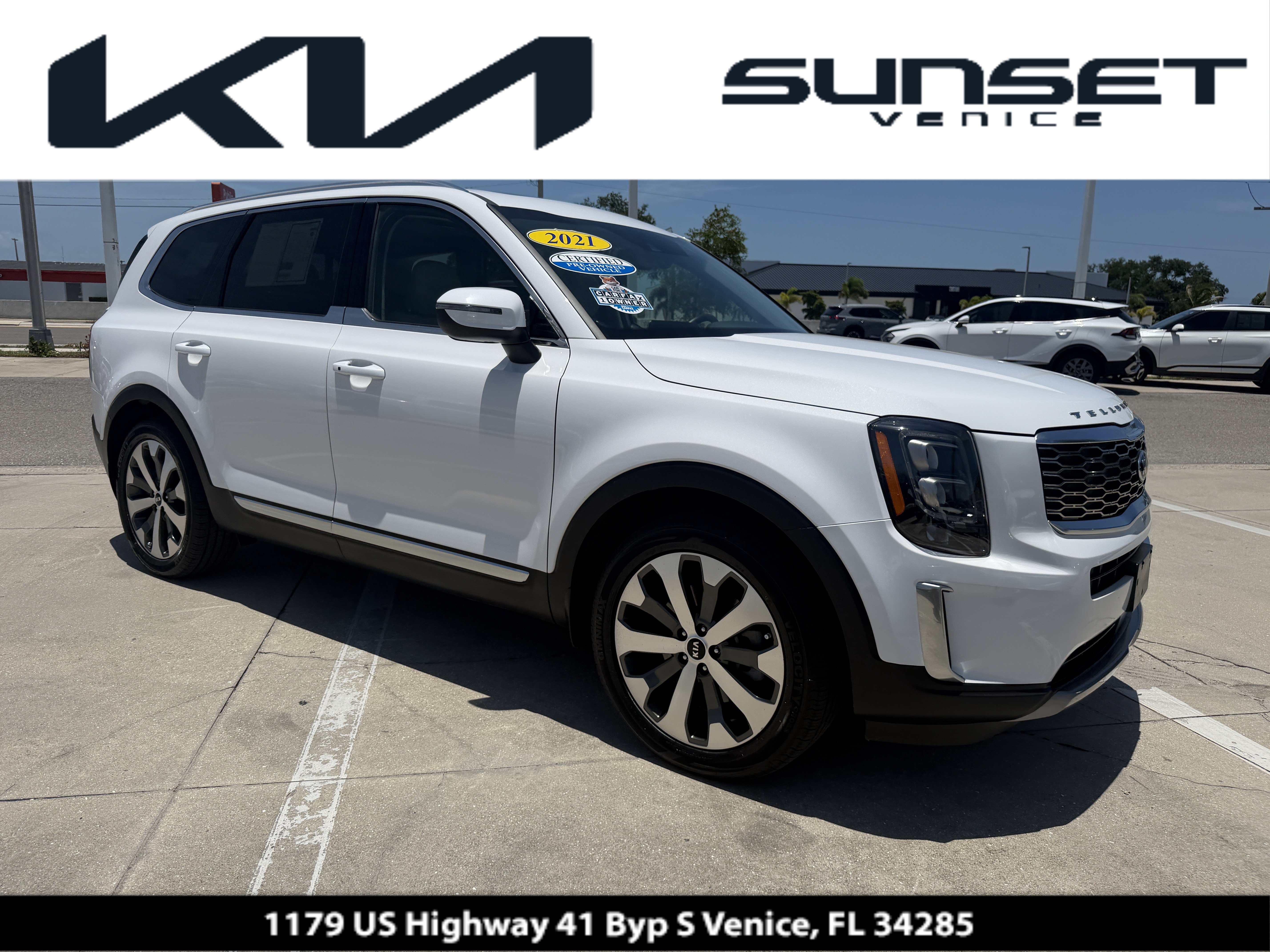 Certified 2021 Kia Telluride EX w/ EX Premium Package FWD image 1