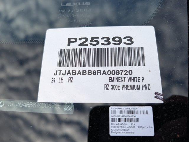 Used 2024 Lexus RZ 300e Premium FWD image 35