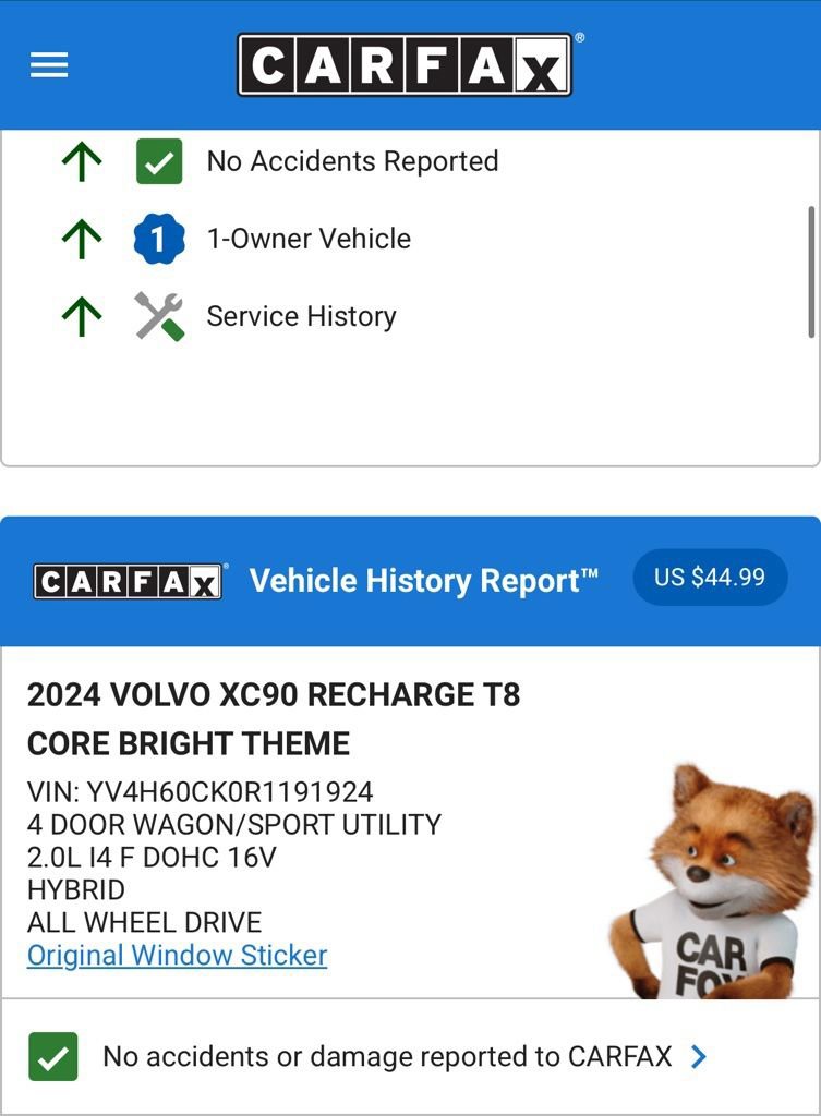 Used 2024 Volvo XC90 T8 Core image 3