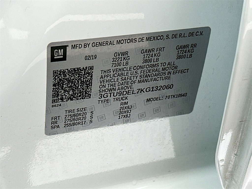 Used 2019 GMC Sierra 1500 SLT w/ SLT Premium Plus Package image 27