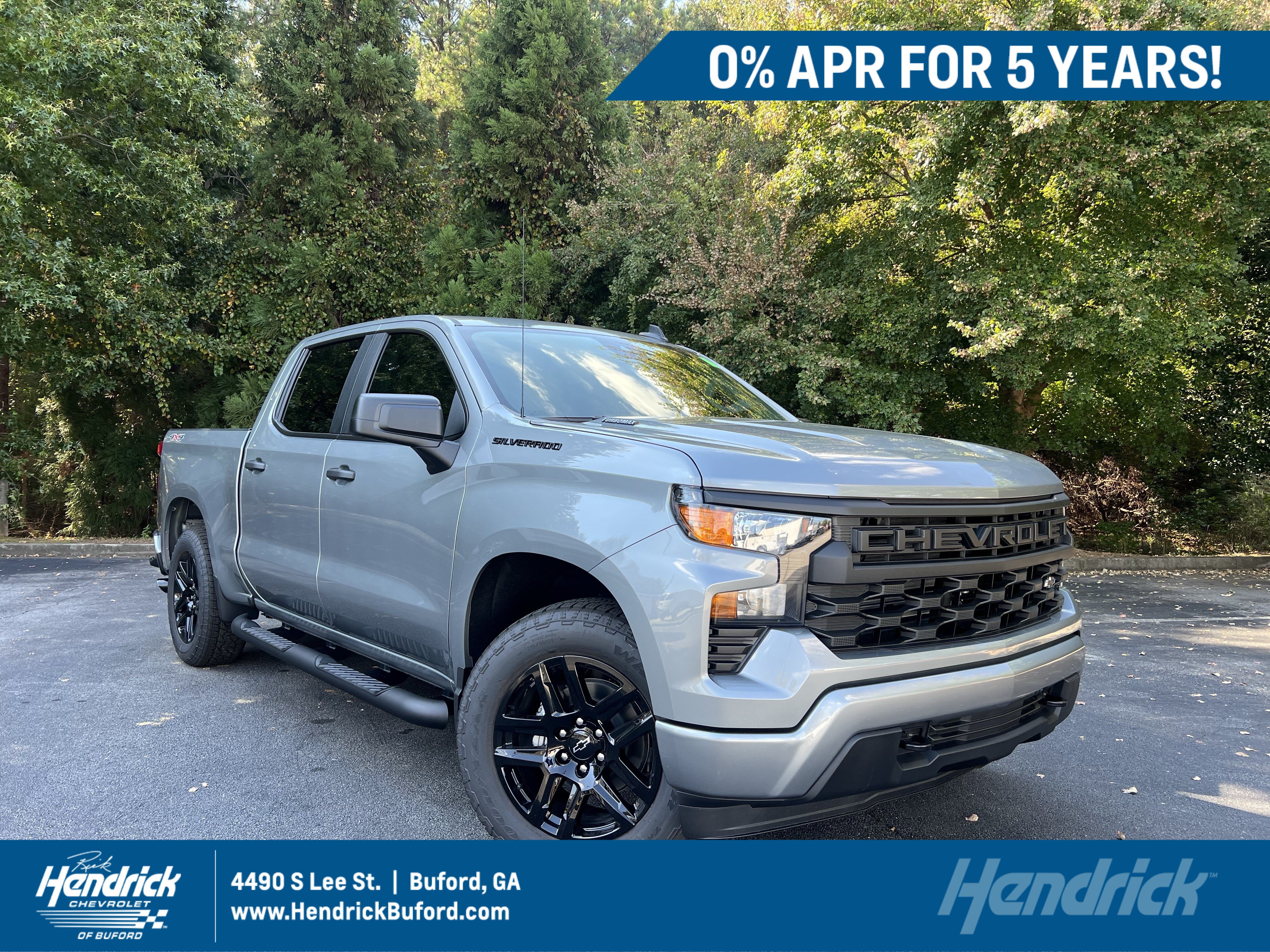 New 2026 Chevrolet Silverado 1500 Custom w/ Turbomax Blackout Package