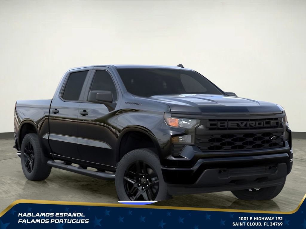 New 2026 Chevrolet Silverado 1500 Custom w/ Turbomax Blackout Package RWD image 7