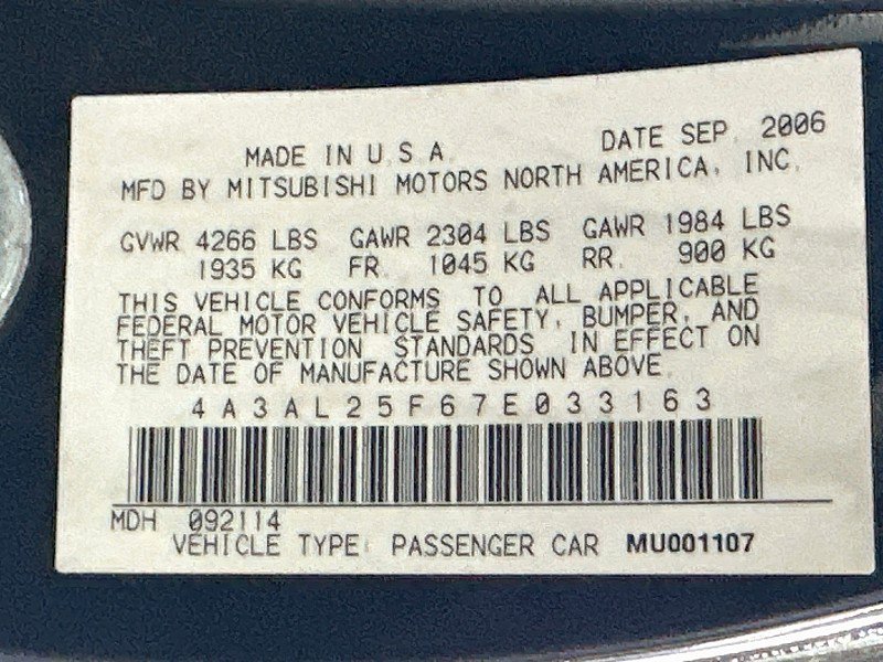 Used 2007 Mitsubishi Eclipse GS FWD image 32