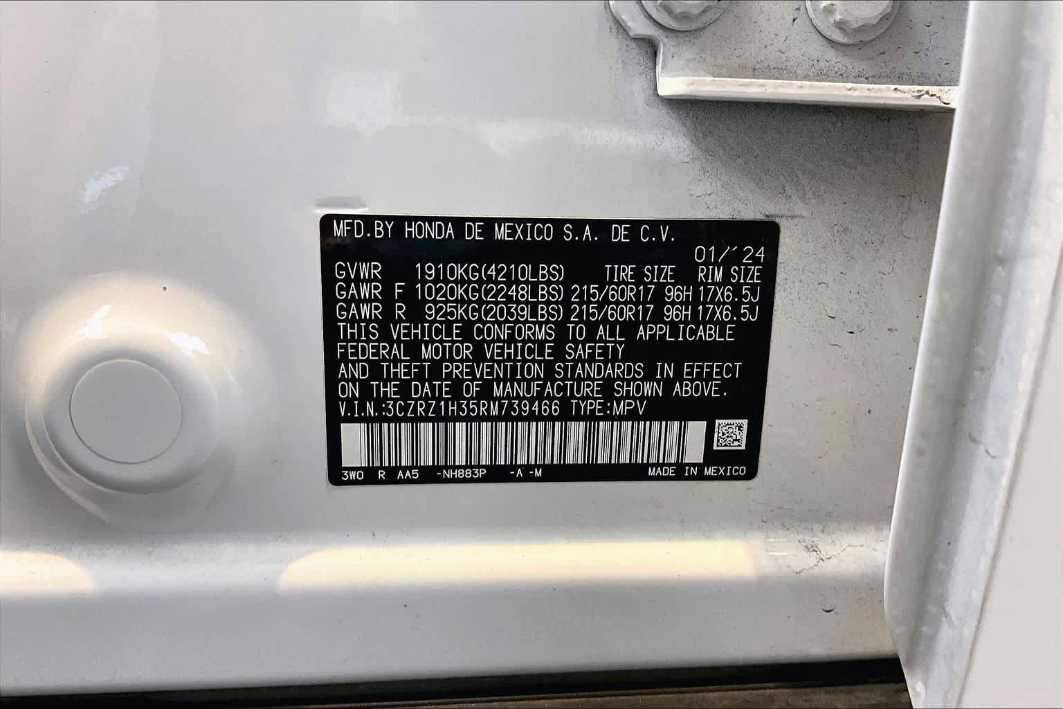 Used 2024 Honda HR-V LX image 32