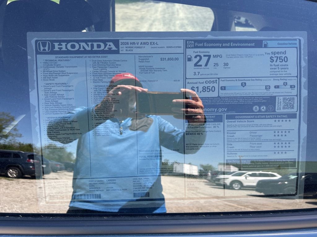 New 2026 Honda HR-V EX-L image 41