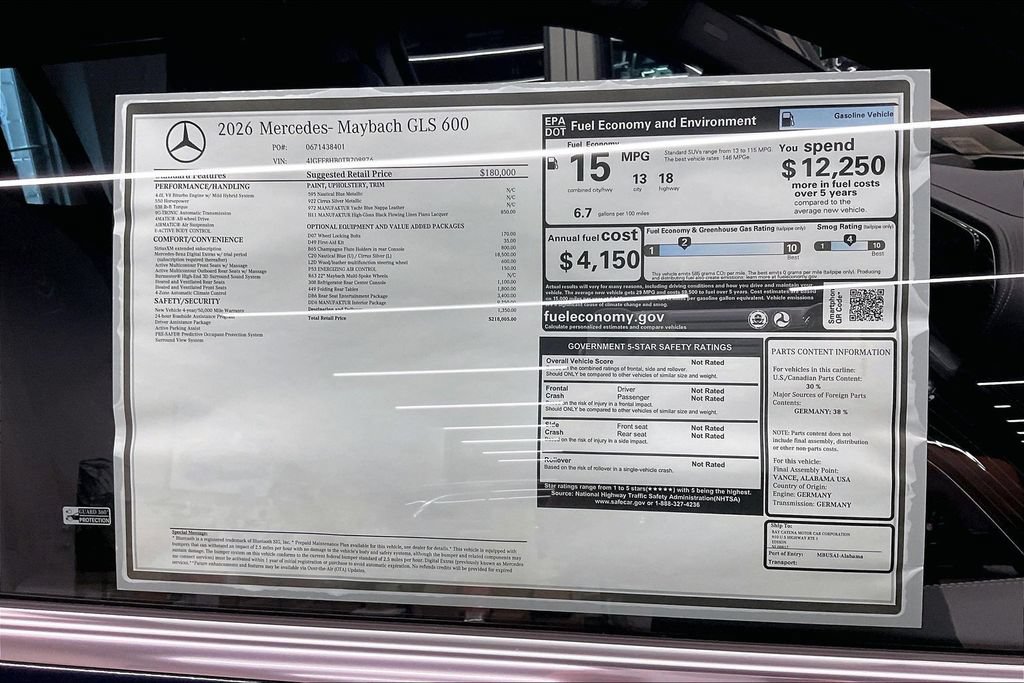 New 2026 Mercedes-Benz Maybach GLS 600 4MATIC image 13