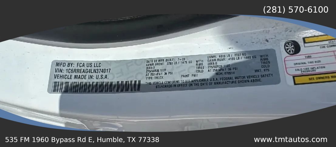 Used 2020 RAM 1500 HFE RWD image 16