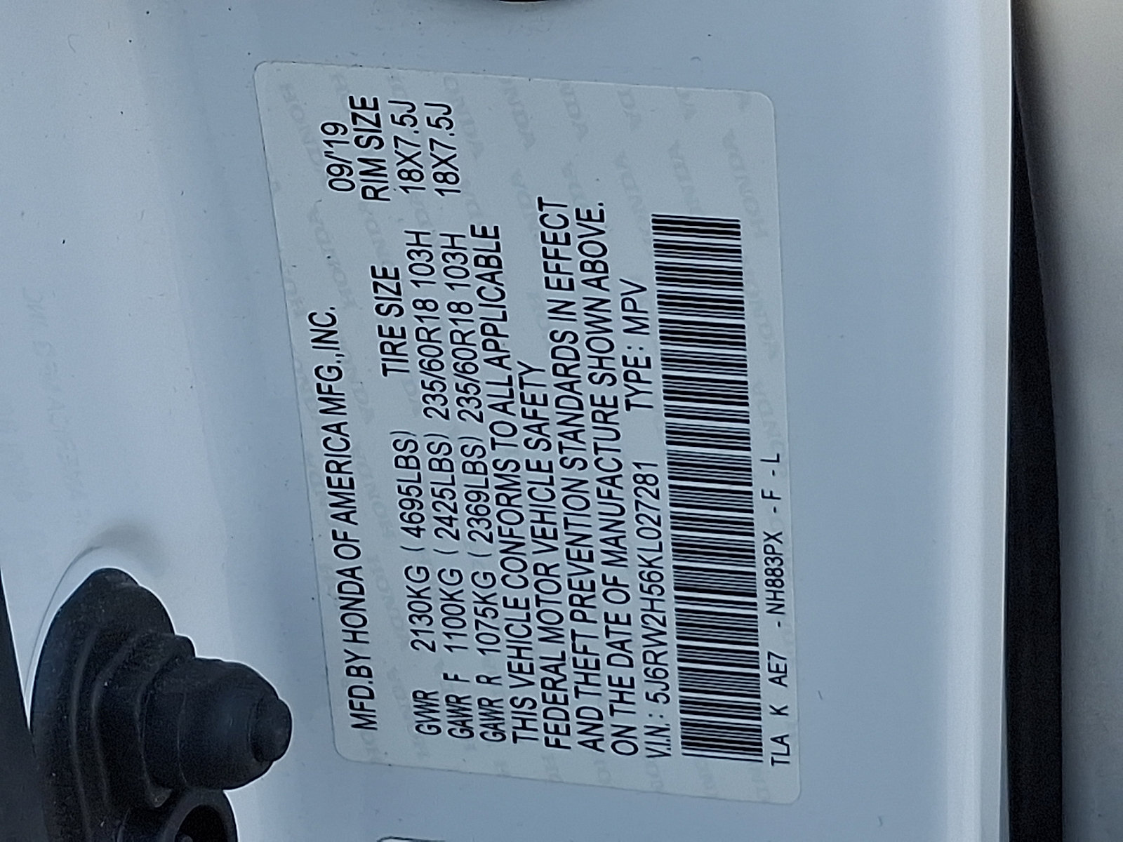 Used 2019 Honda CR-V EX image 29