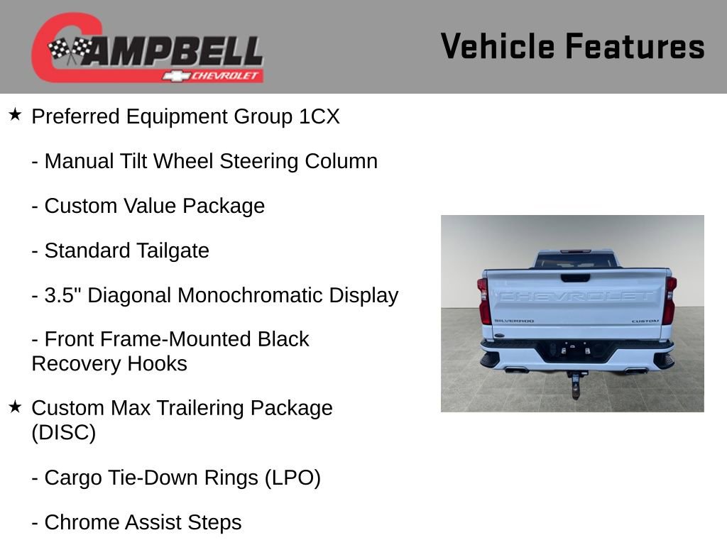 Used 2021 Chevrolet Silverado 1500 Custom w/ Custom Max Trailering Package image 16