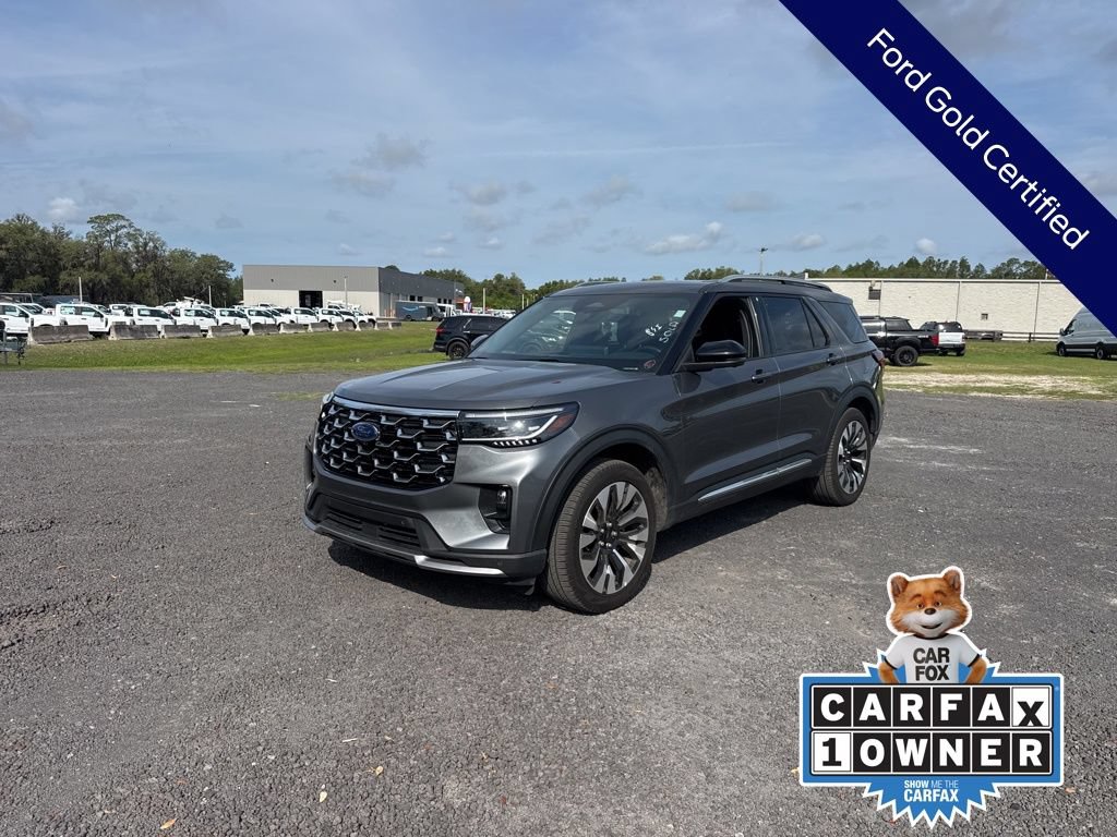 Certified 2025 Ford Explorer Platinum w/ LUX Leather Package