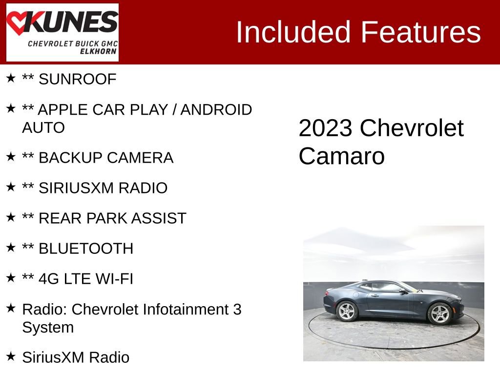 Used 2023 Chevrolet Camaro LT image 2