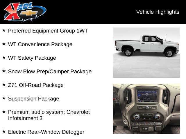 Certified 2025 Chevrolet Silverado 2500 W/T w/ WT/CX Safety Package AWD/4WD image 2