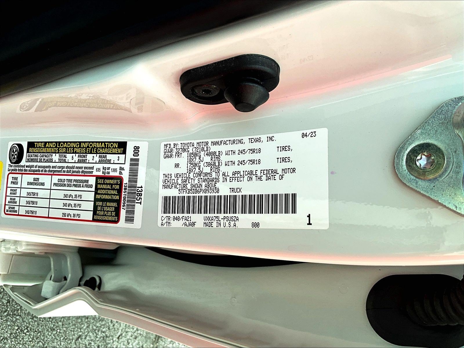 Used 2023 Toyota Tundra SR AWD/4WD image 20