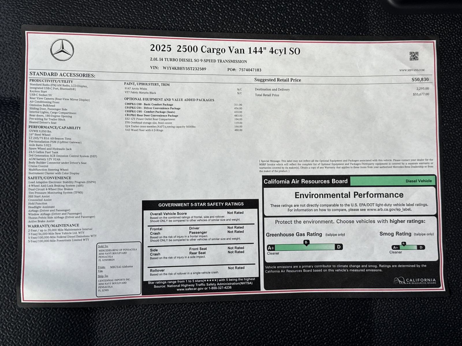 New 2025 Mercedes-Benz Sprinter 2500 image 30