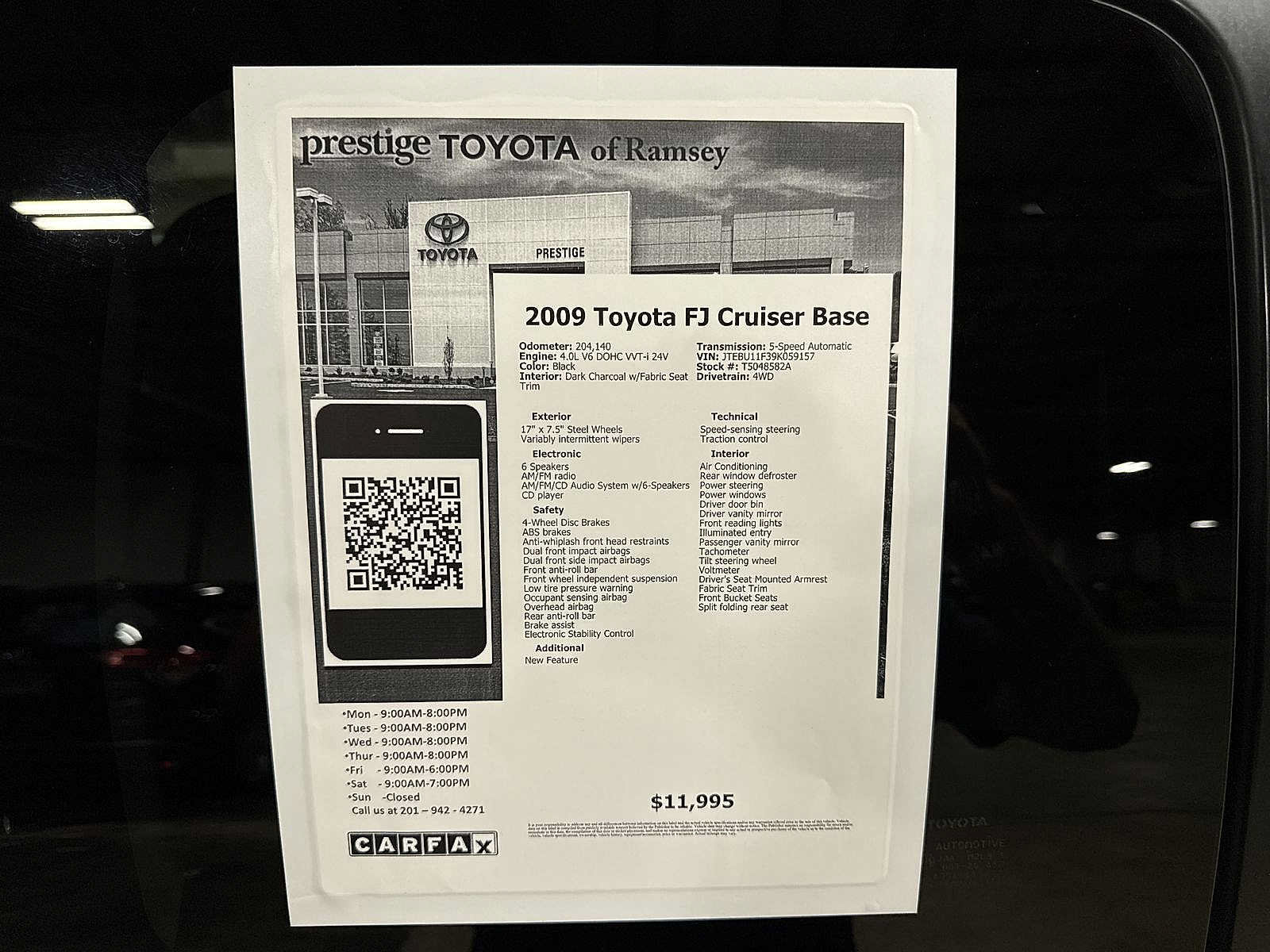 Used 2009 Toyota FJ Cruiser 4WD image 13