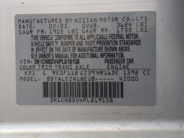 Used 2023 Nissan Versa S w/ Trunk Package FWD image 23