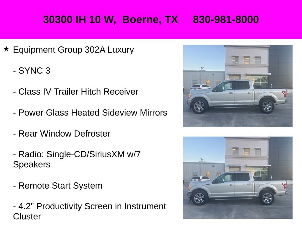 Used 2018 Ford F150 XLT w/ Equipment Group 302A Luxury image 10