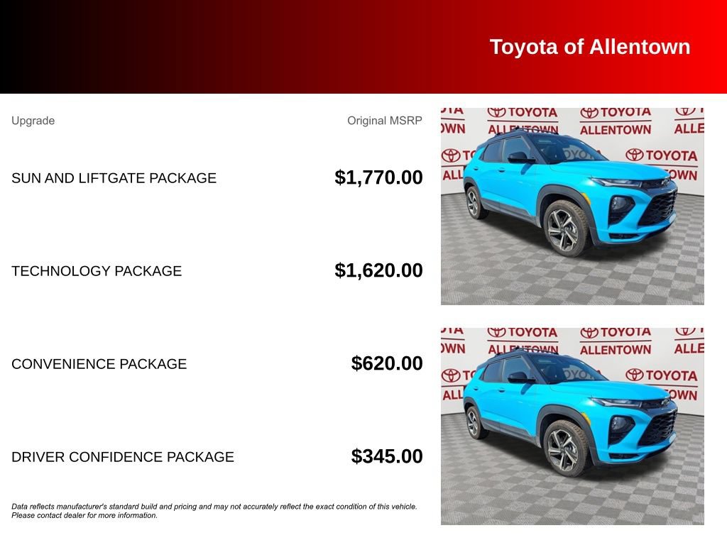 Used 2021 Chevrolet TrailBlazer RS w/ Sun and Liftgate Package AWD/4WD image 5