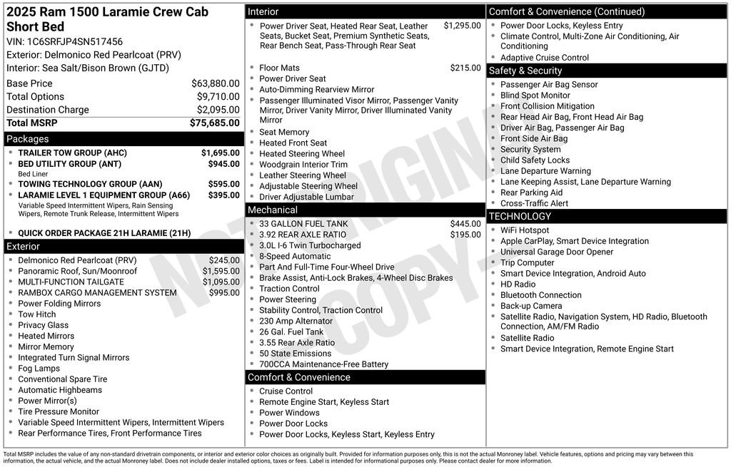 Used 2025 RAM 1500 Laramie w/ Trailer Tow Group AWD/4WD image 8