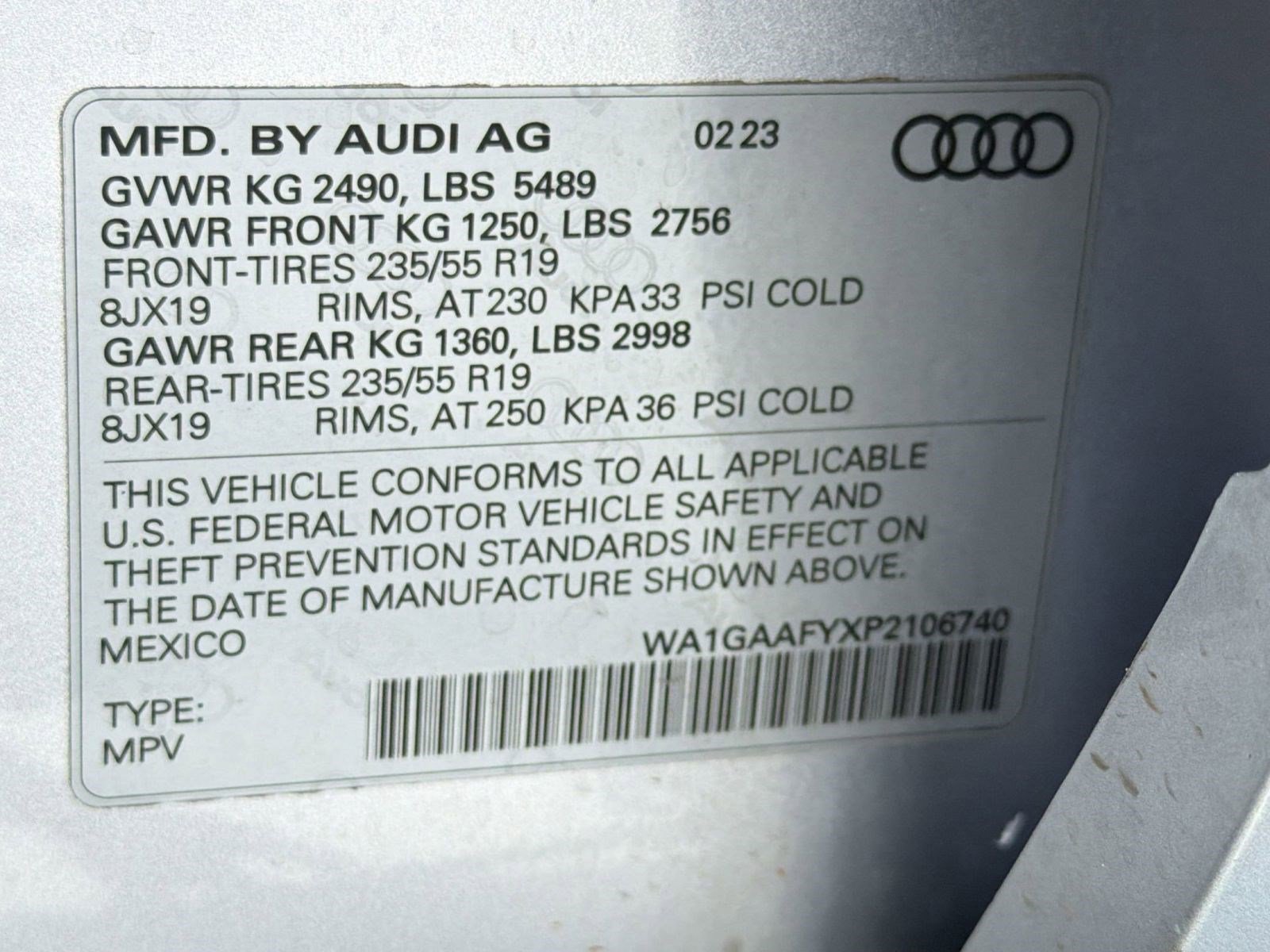 Certified 2023 Audi Q5 2.0T Premium w/ Convenience Package image 20