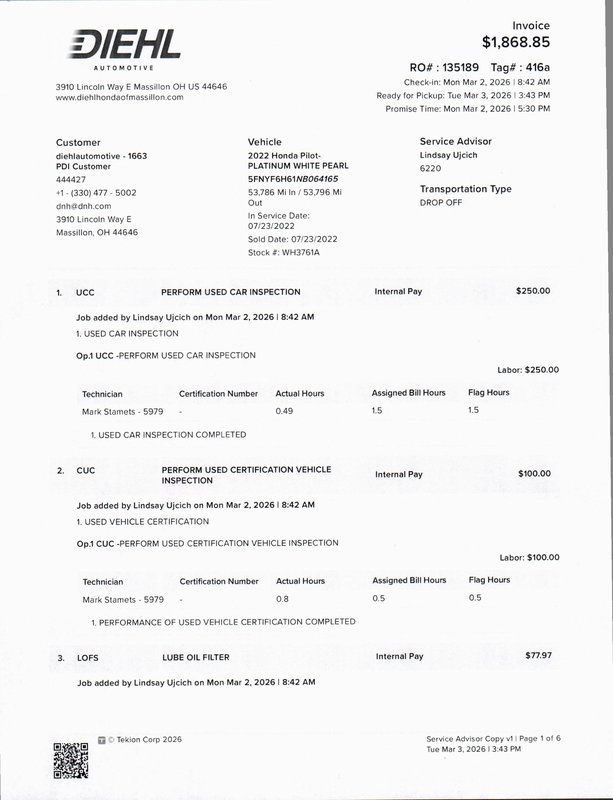 Used 2022 Honda Pilot Touring image 37