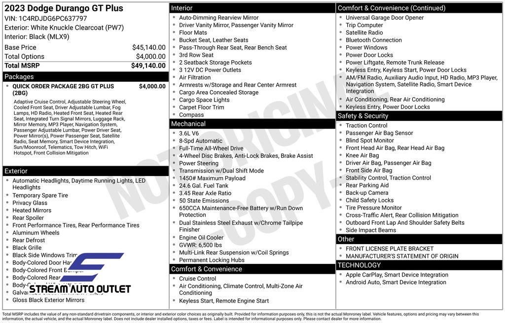 Used 2023 Dodge Durango GT image 38