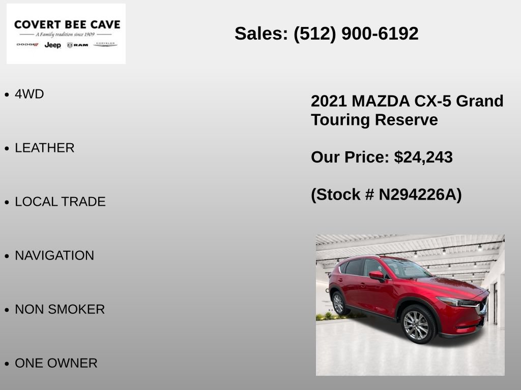 Used 2021 MAZDA CX-5 Grand Touring Reserve AWD/4WD image 7