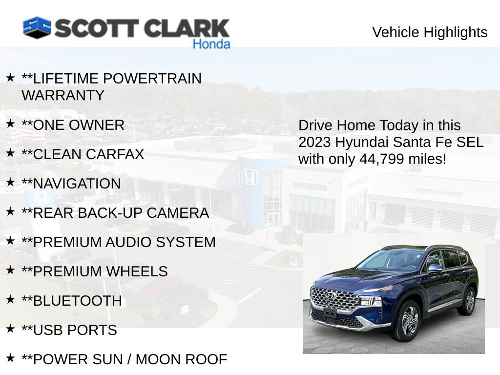 Used 2023 Hyundai Santa Fe SEL w/ Premium Package AWD/4WD image 12